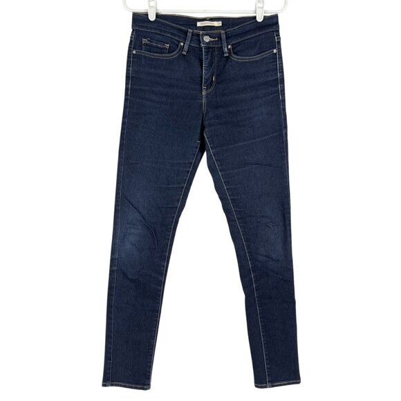 Levi's 311 Women's Shaping Skinny Stretch Blue Navy Jeans Size 28 Mid Rise - Picture 1 of 10